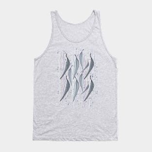 Eucalyptus River leaves - Grey and Green Colour Palette Tank Top